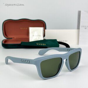 BRAND NEW Gucci GG1571S 003 Light Blue Green Unisex Square Sunglasses GG 1571S